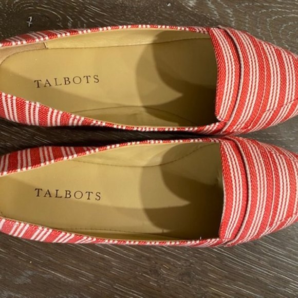 🎉HP🎉TALBOTS WOMAN POPPY RED FRANCESCA DRIVING MOCCASIN FLAT SHOES  7.5 - Picture 11 of 11